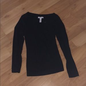 Brand new long sleeve black shirt! v-neck!